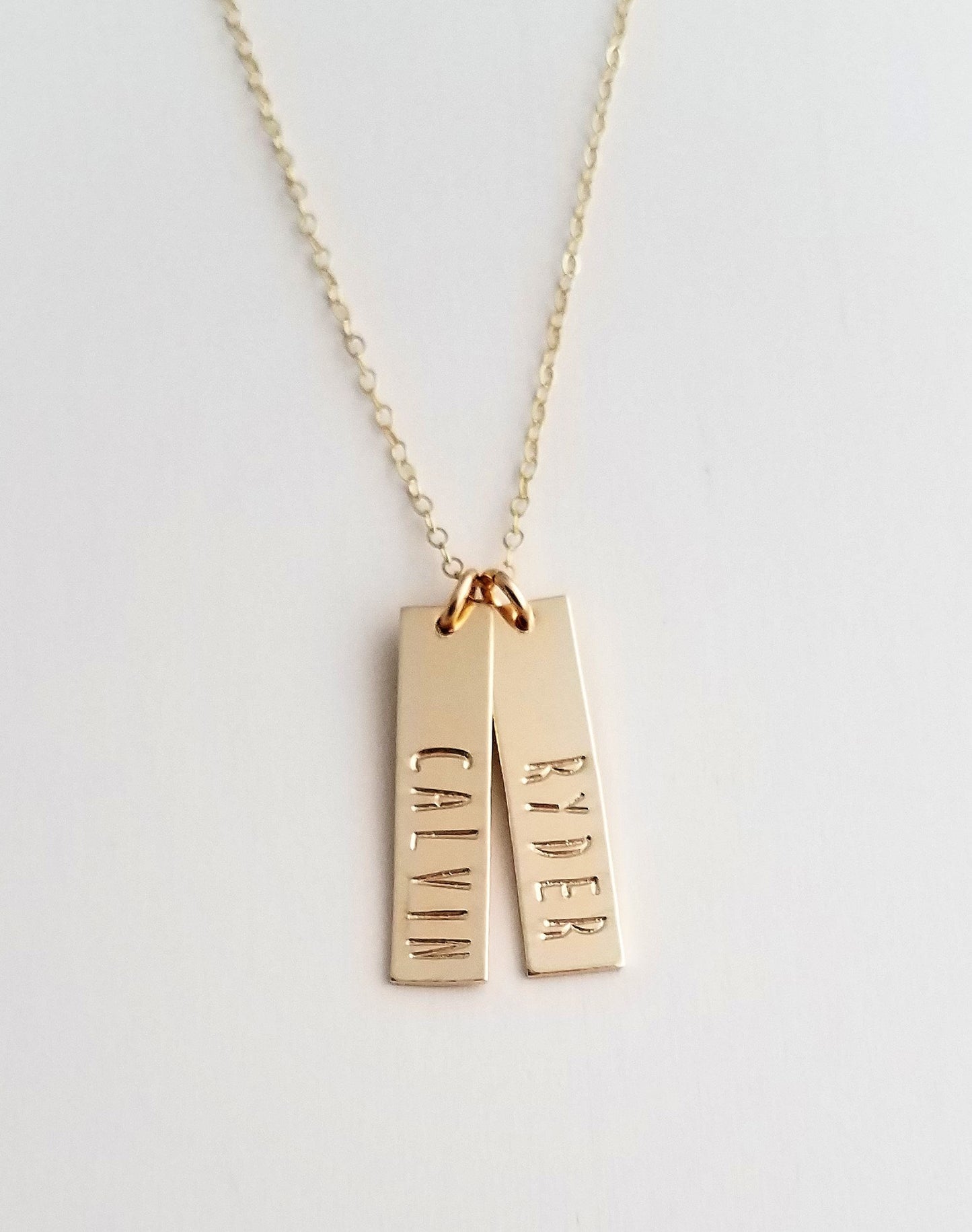 Personalized Gold Bar Name Necklace | Custom Name Necklace | Gold Bar Name Necklace
