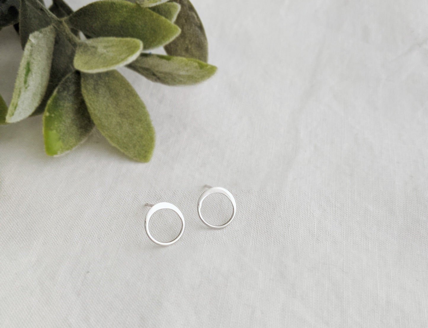 Dainty Gold Circle Earrings | Minimalist Earrings