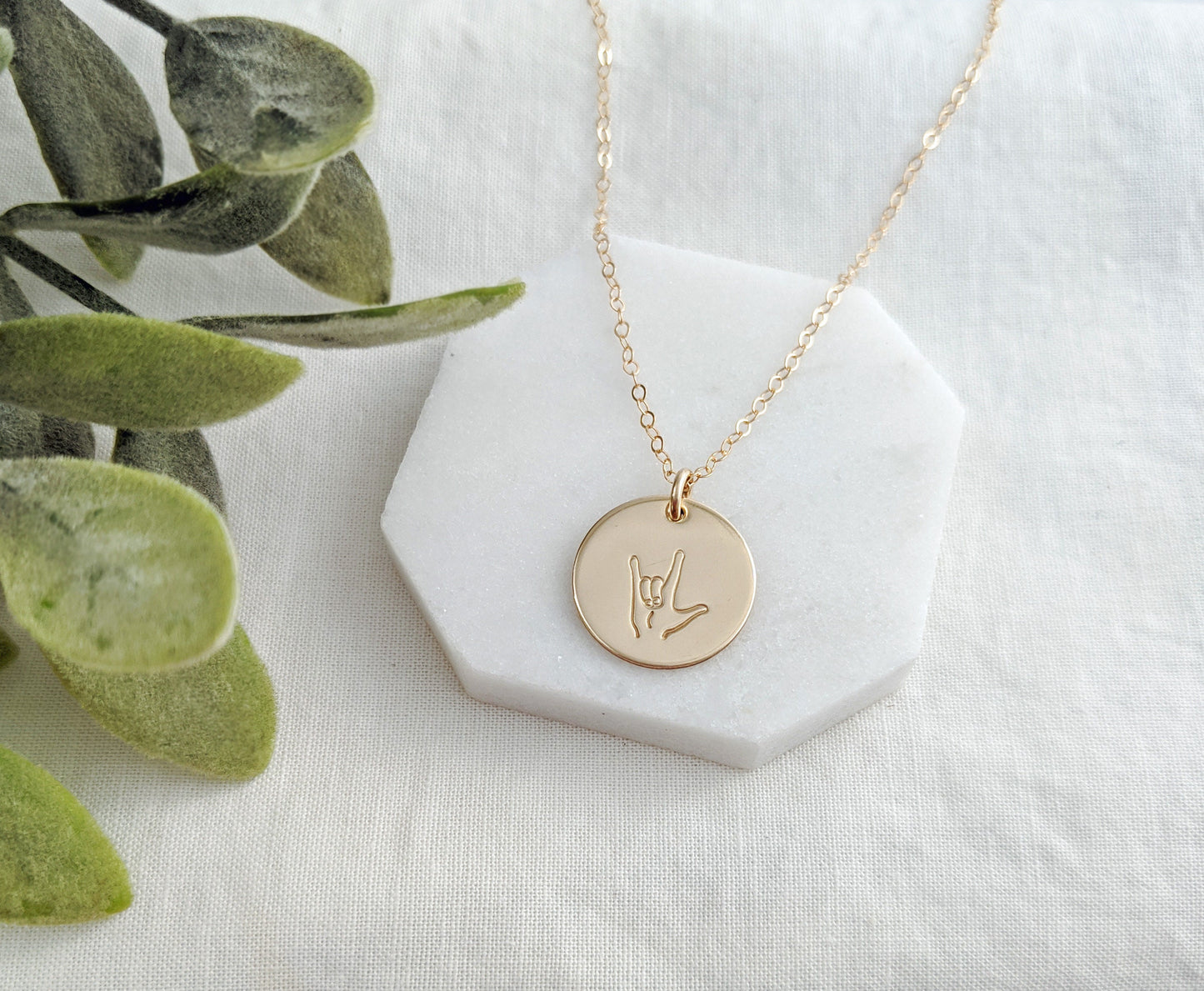 I Love You ASL Sign Necklaces For Besties & Sisters | ASL Jewelry | Gift Idea