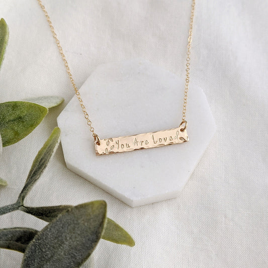 you are loved bar charm