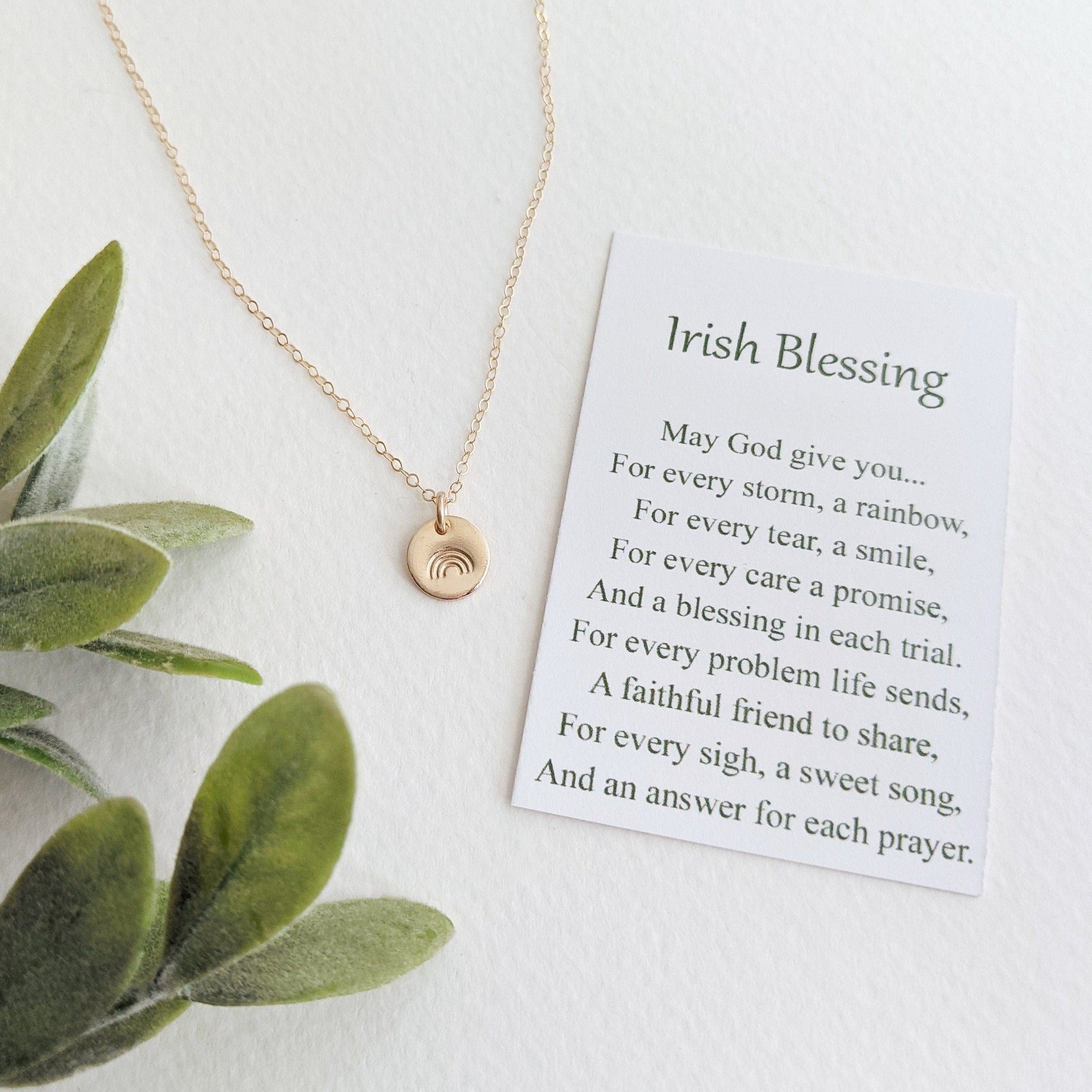 irish blessing necklace