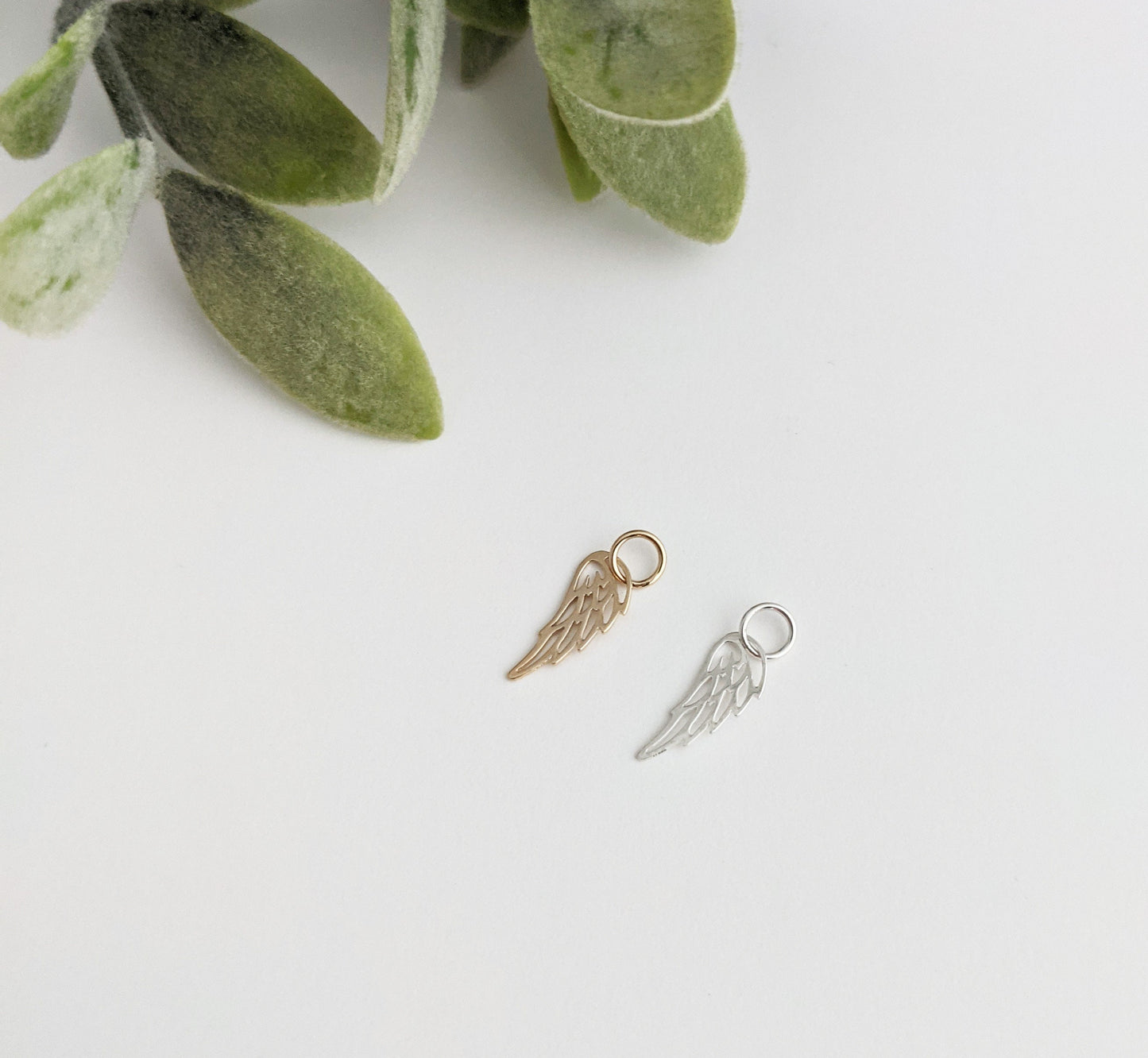 Add A Wing Charm to Any Listing  | Sterling Silver or 14k Gold Fill