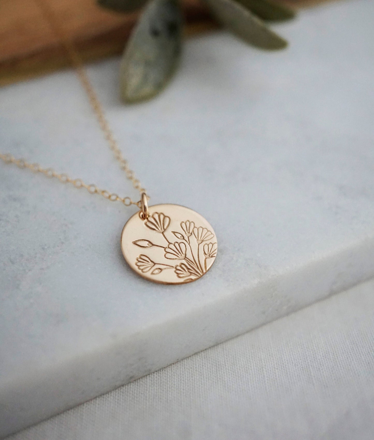 Wildflowers Necklace | Gold Floral Necklace
