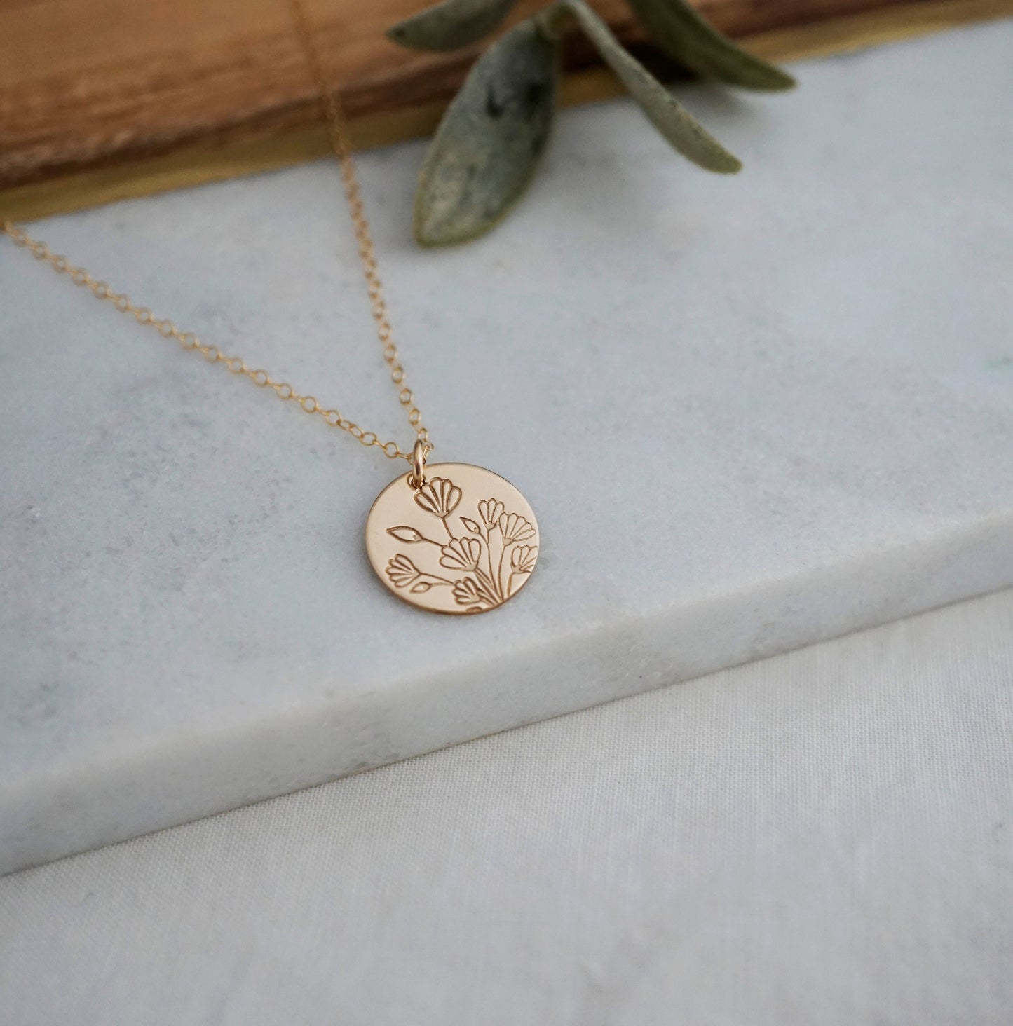 Wildflowers Necklace | Gold Floral Necklace