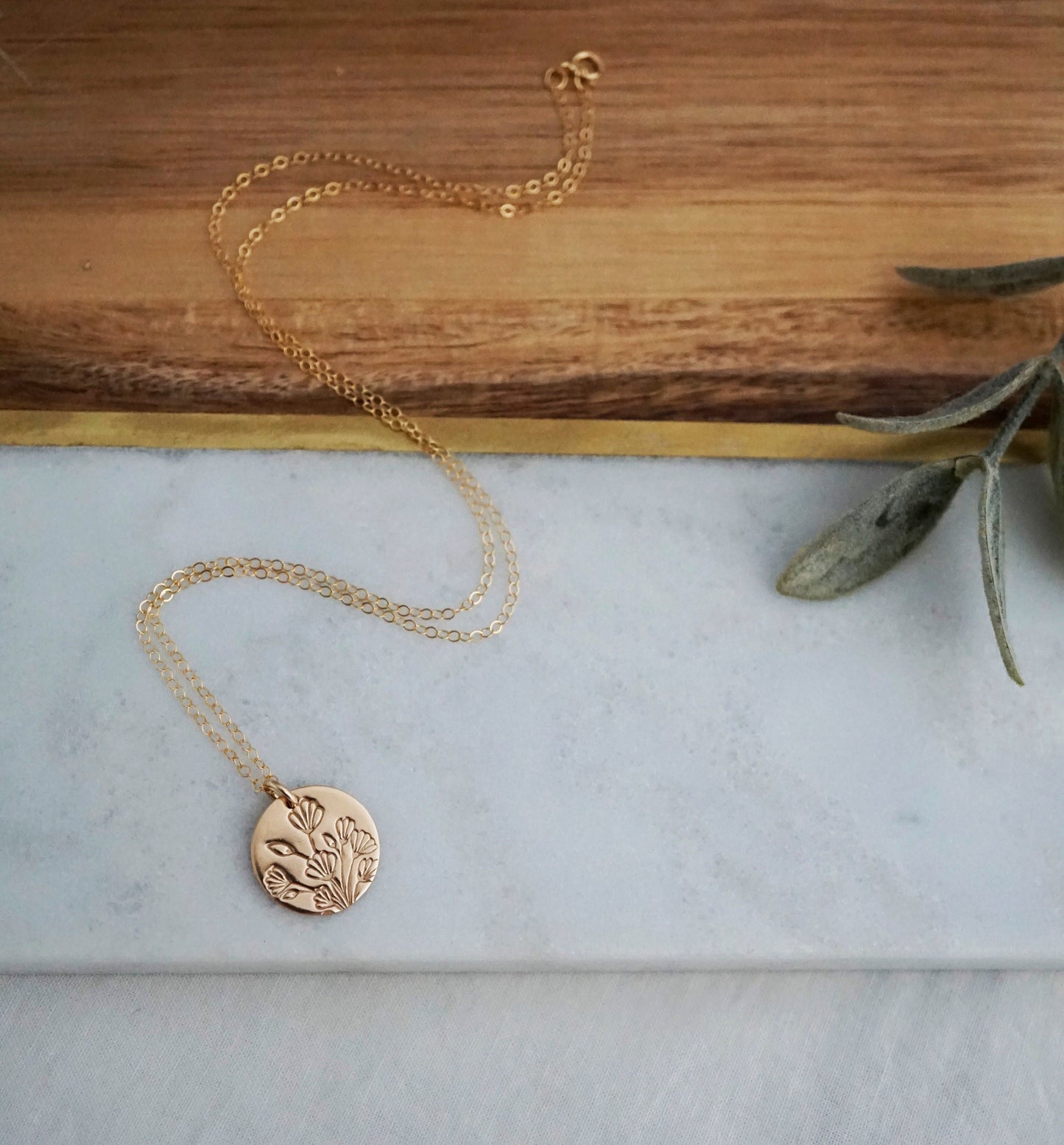 Wildflowers Necklace | Gold Floral Necklace