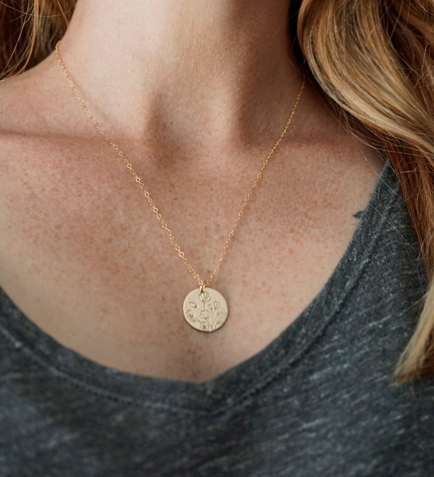 Wildflowers Necklace | Gold Floral Necklace