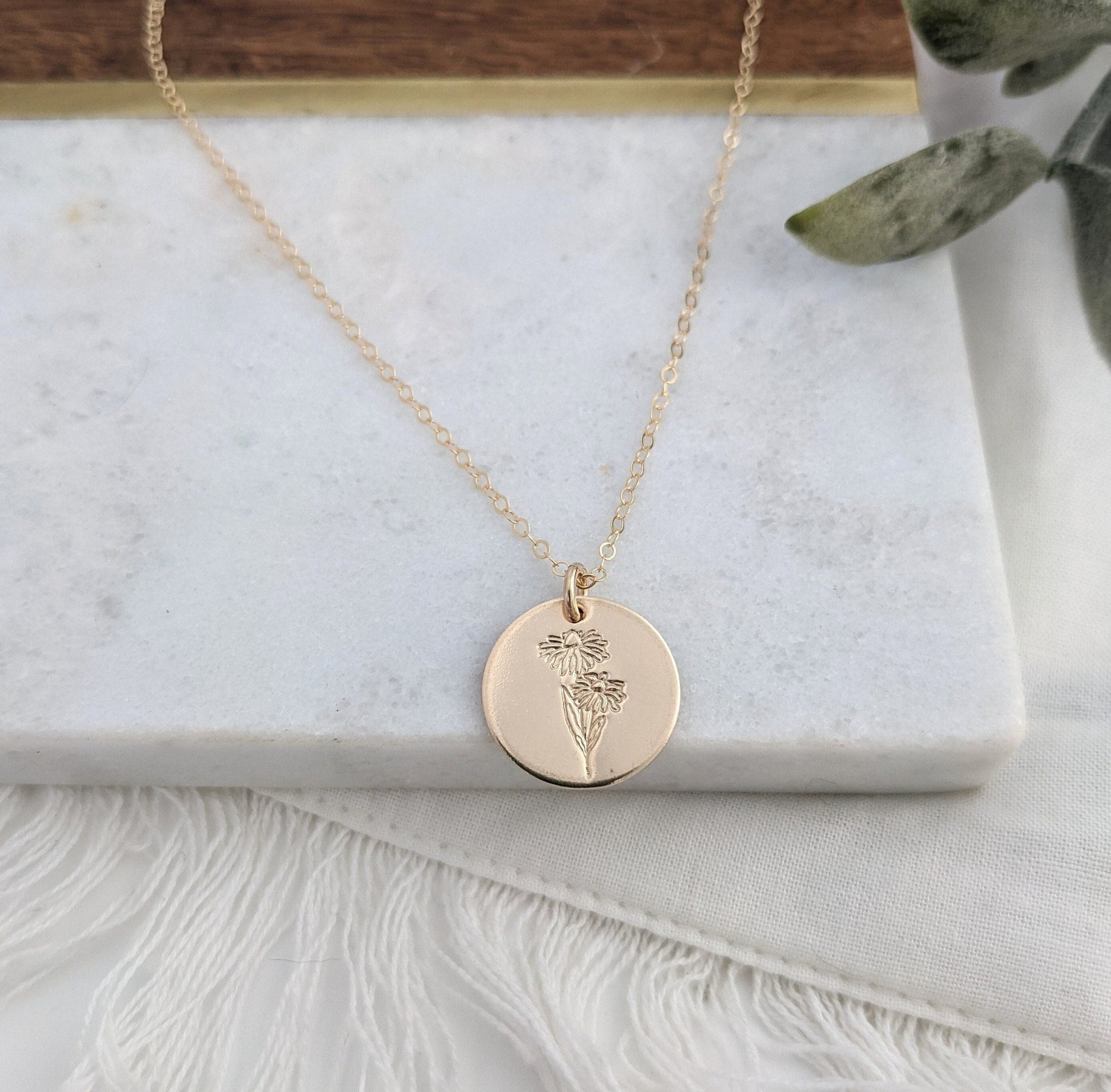 Birth Month Flower Necklace - Any Month - Gold or Rose Gold – Salty Reign  Jewelry