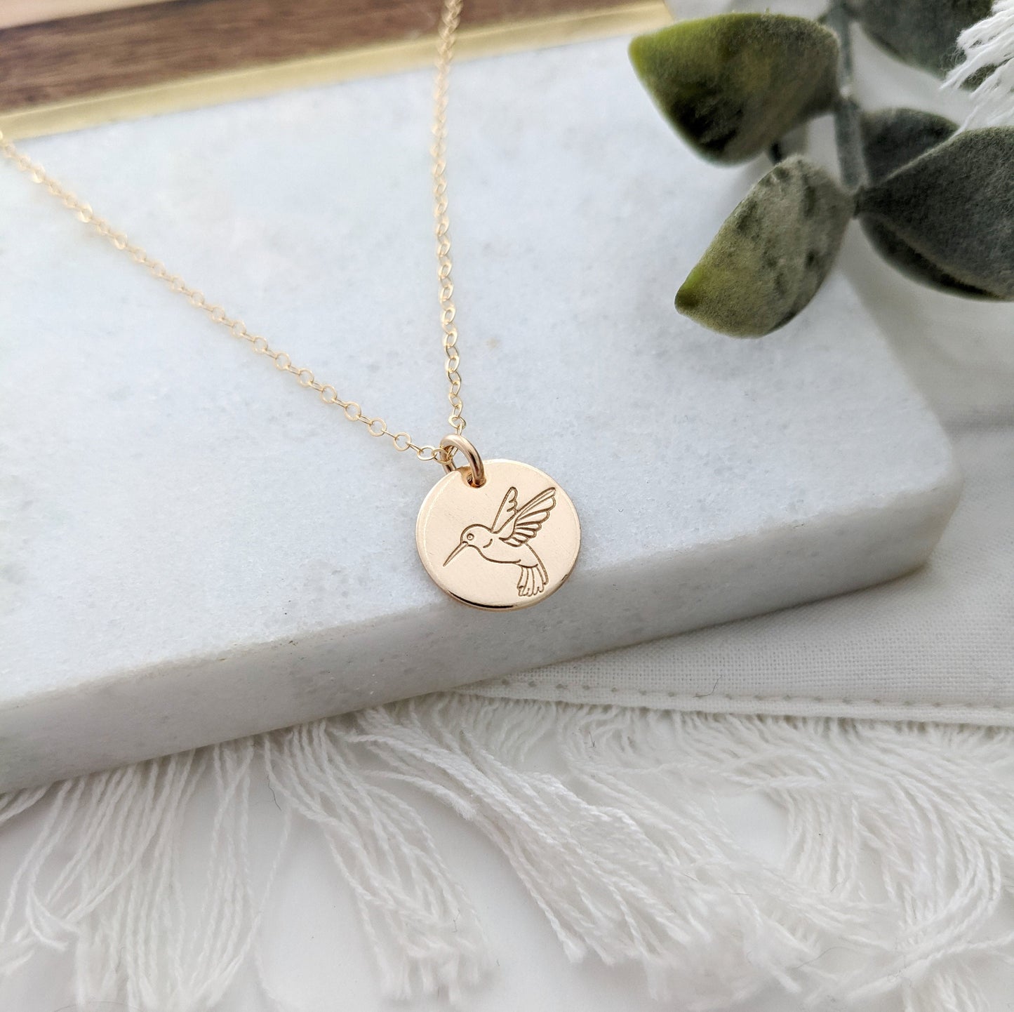 Hummingbird Necklace | Hummingbird Gift Idea | Gold Filled or Sterling Silver
