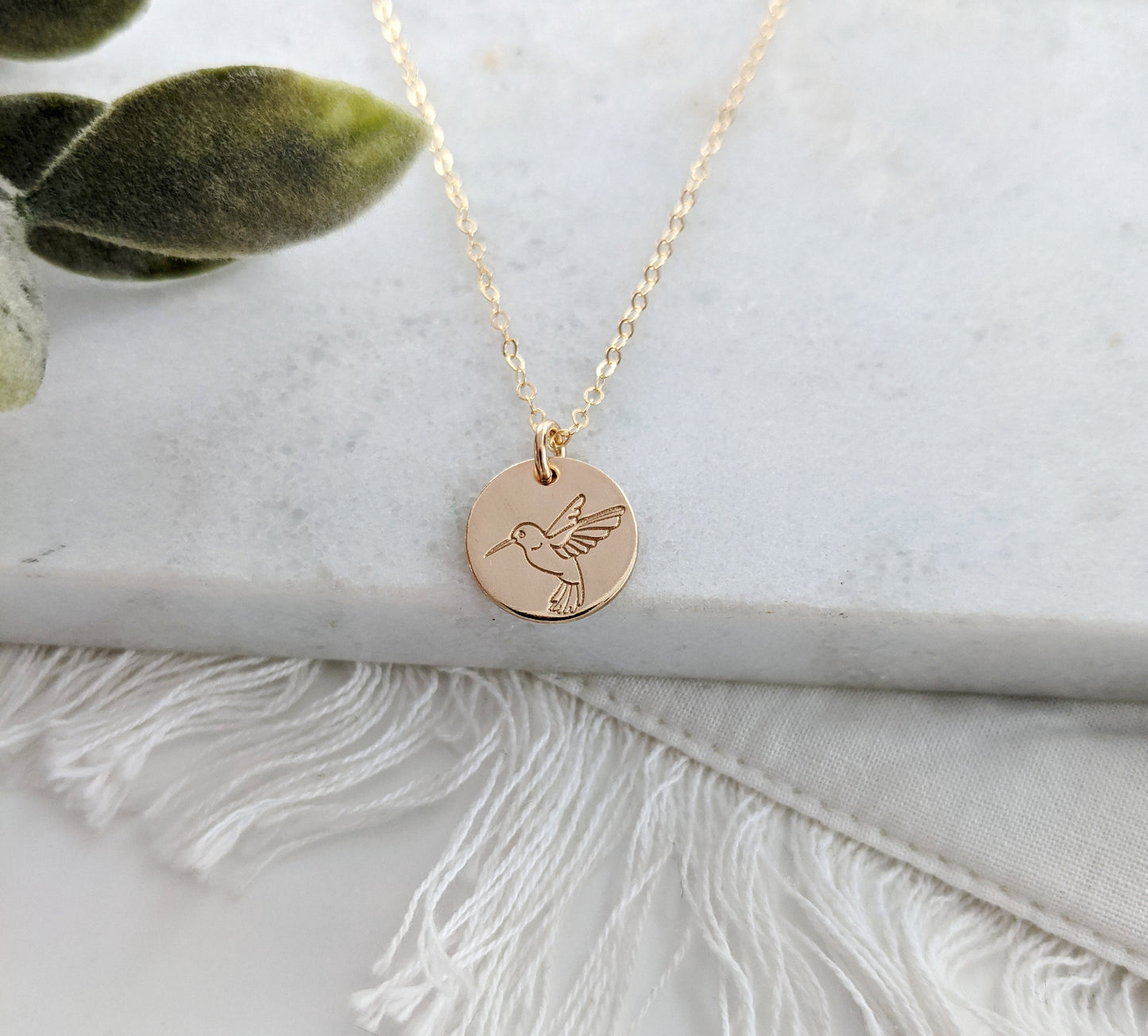 Hummingbird Necklace | Hummingbird Gift Idea | Gold Filled or Sterling Silver