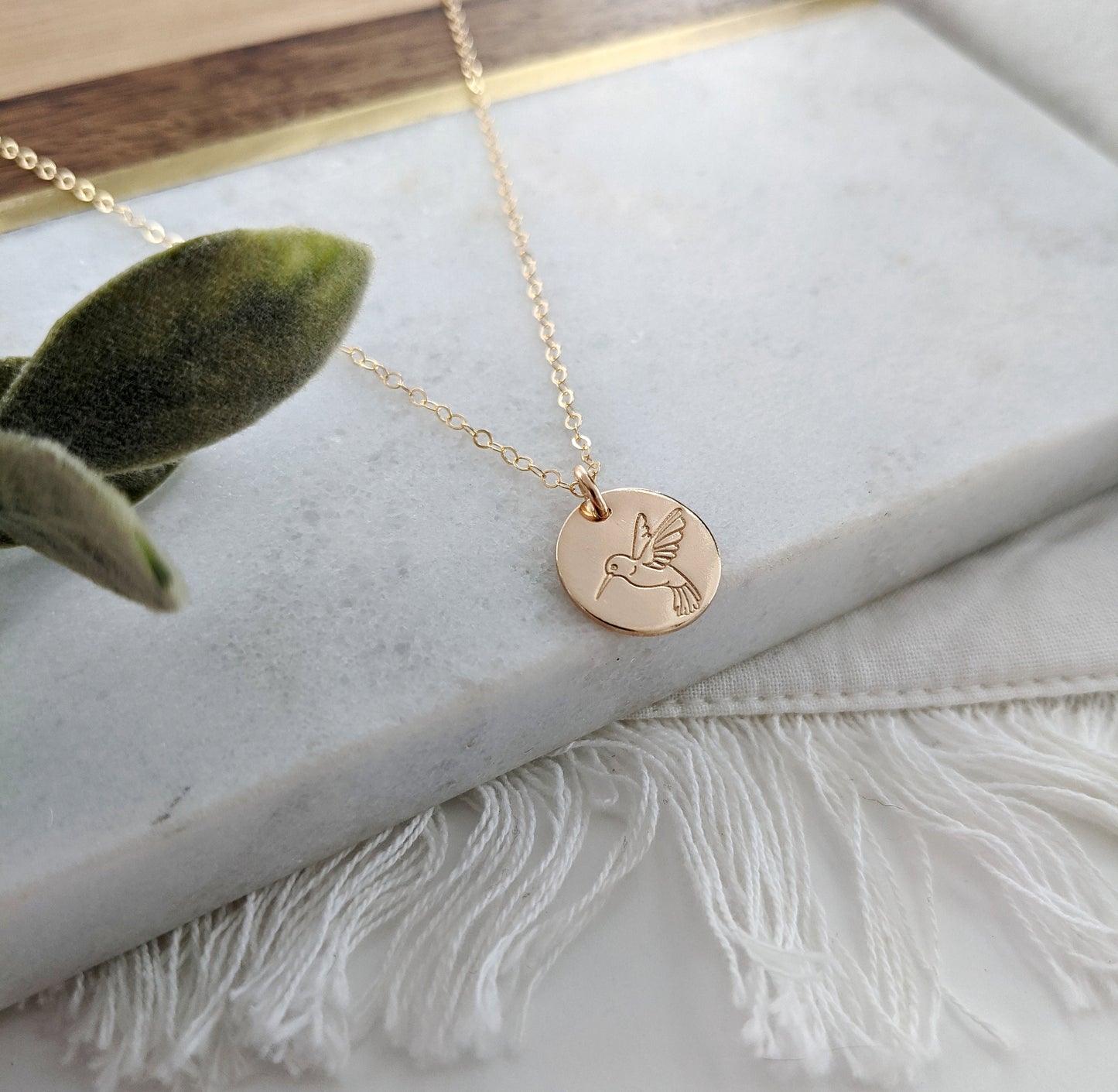 Hummingbird Necklace | Hummingbird Gift Idea | Gold Filled or Sterling Silver