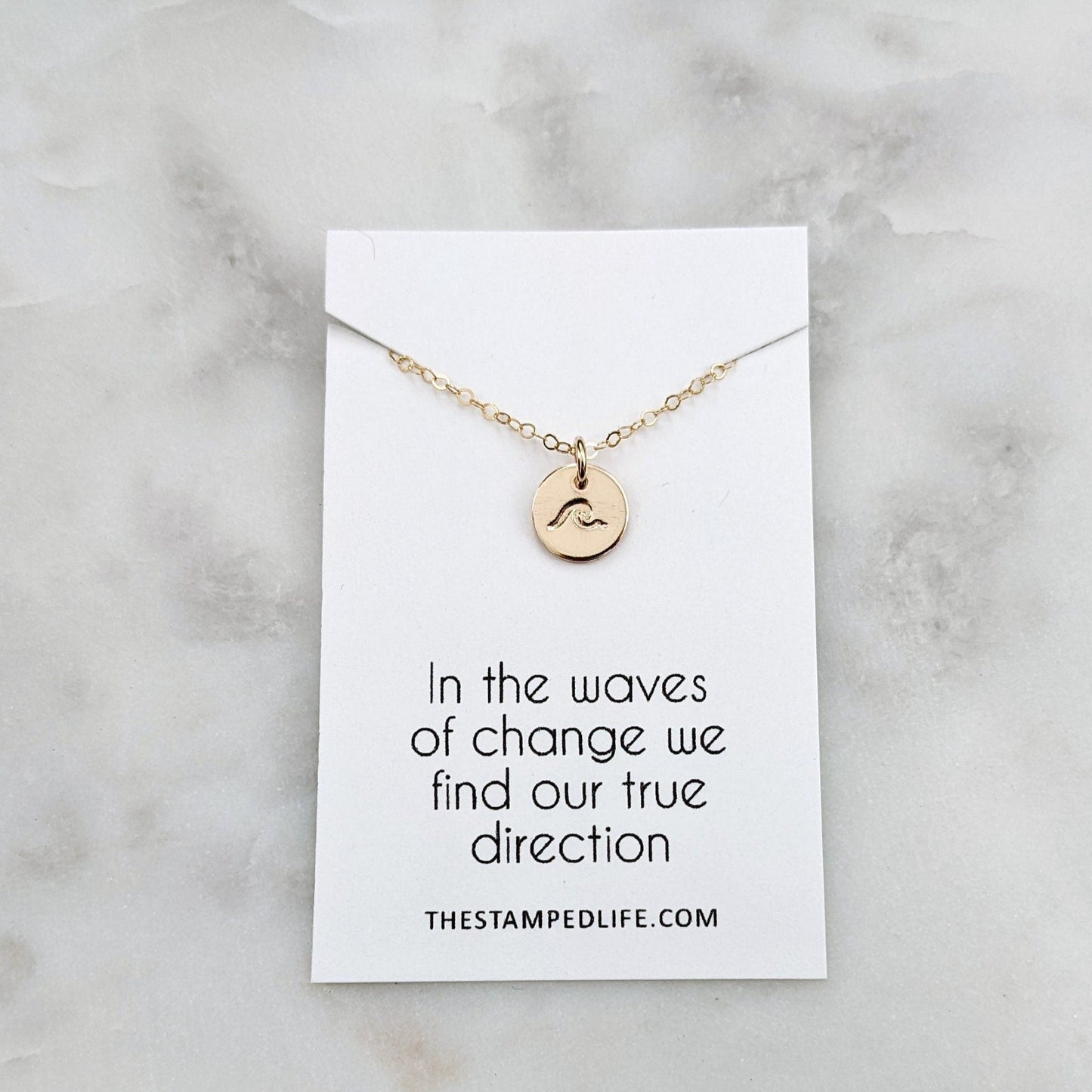 wave inspiration necklace