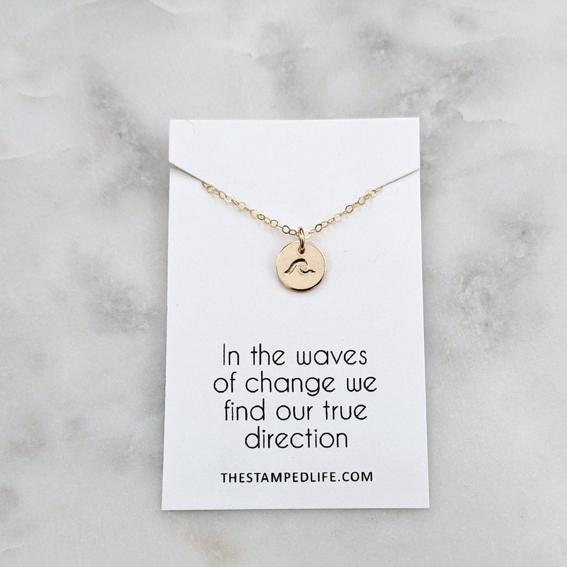 wave inspiration necklace