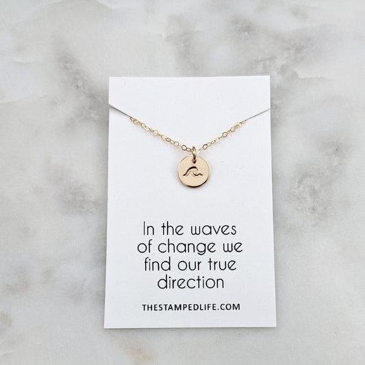 wave inspiration necklace