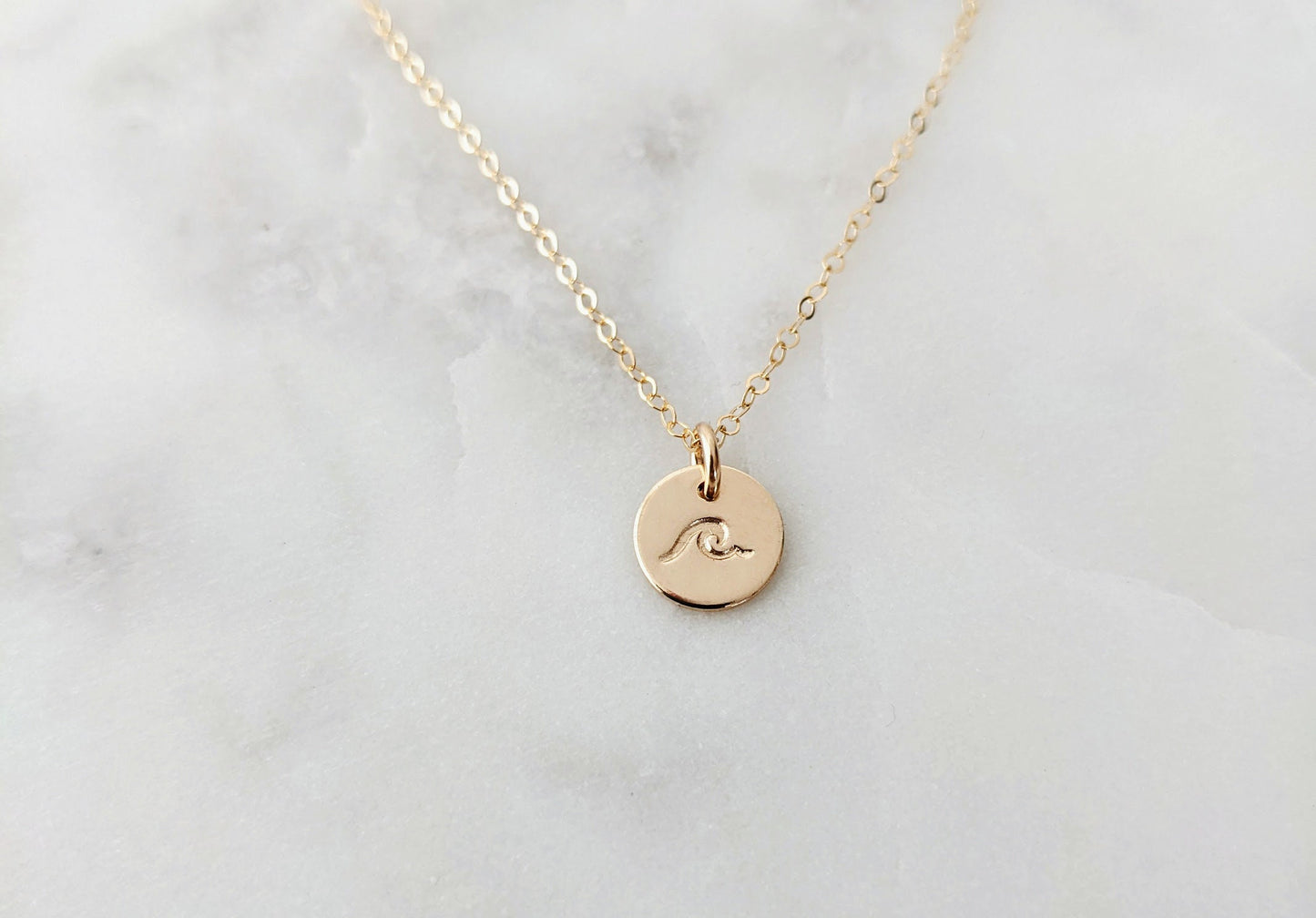 Inspirational Surf Necklace | Sterling Silver or 14k gold fill