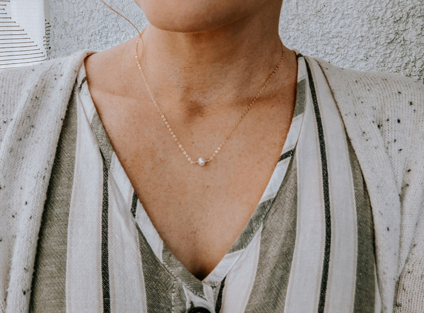 No Grit No Pearl Inspirational Necklace